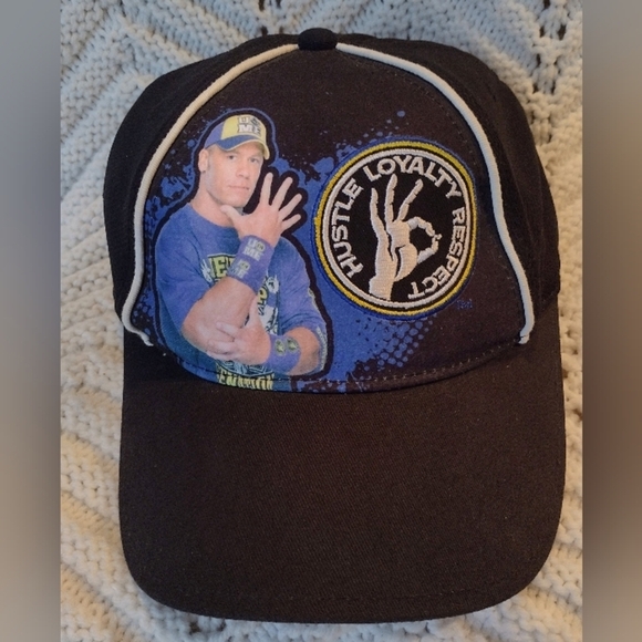 John Cena Hustle Loyalty Respect Hat Adjustable WWE 2011 U Can't See Me - Picture 2 of 8